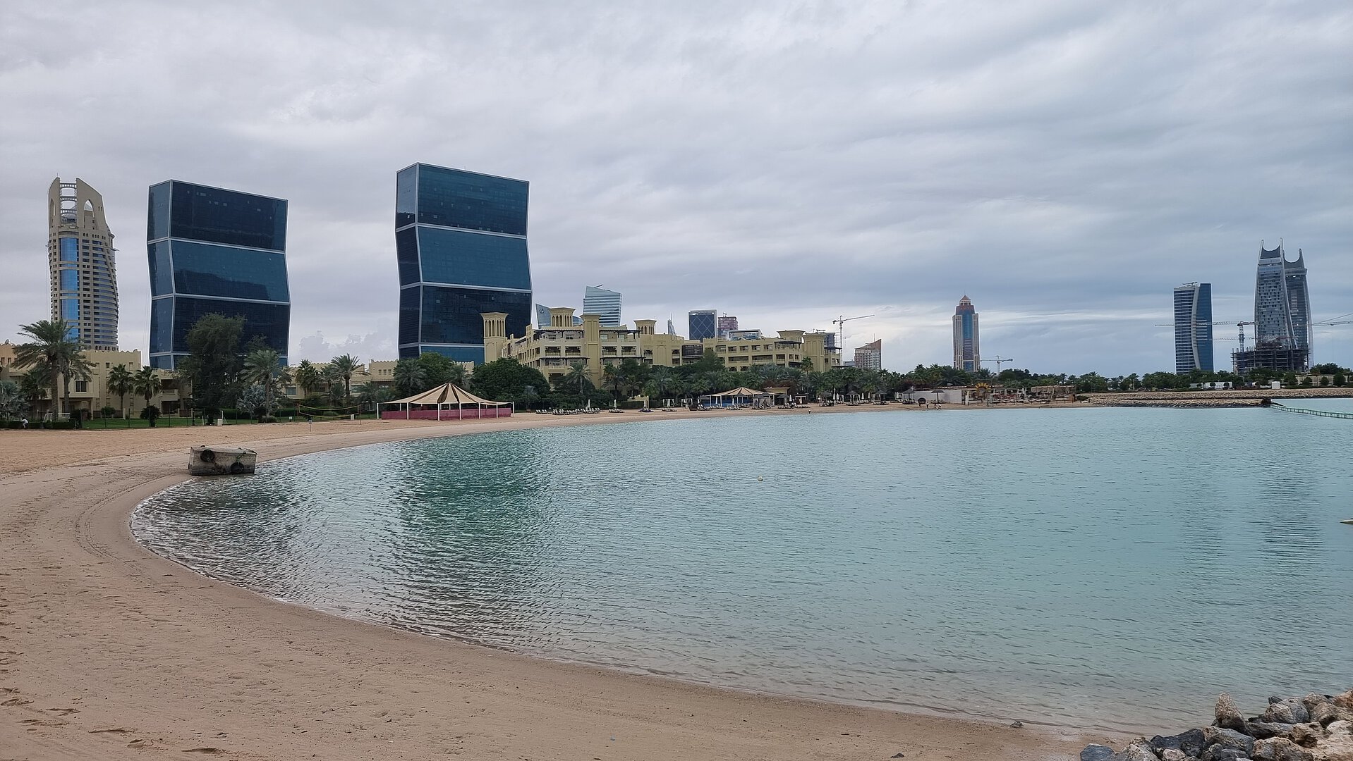 Private beach at Grand Hyatt Doha